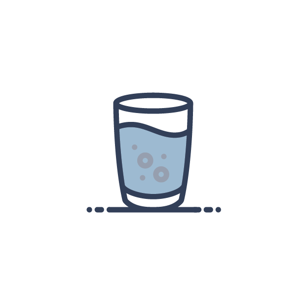 illustration of glass of water